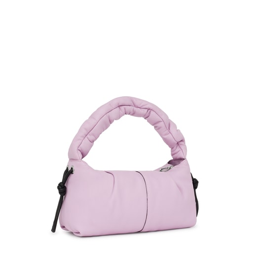 Medium mauve leather TOUS Soft One-shoulder bag