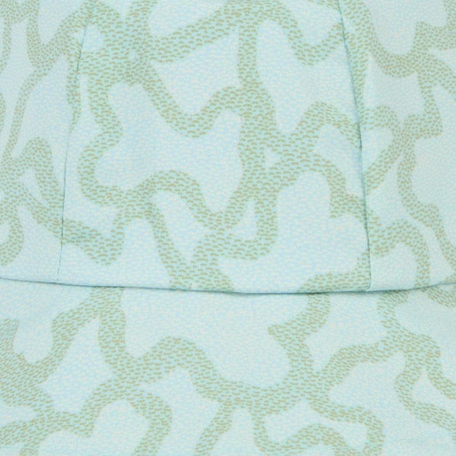 Girls sun hat in Kaos green
