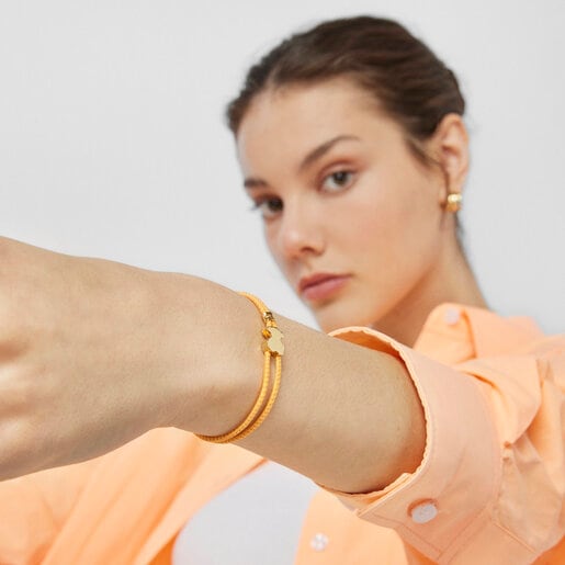 オレンジの伸縮性ブレスレット Sweet Dolls