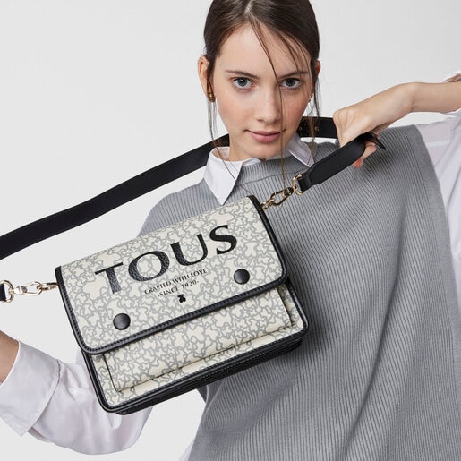 TOUS Medium beige and black Audree Kaos Mini Crossbody bag | Plaza Las  Americas