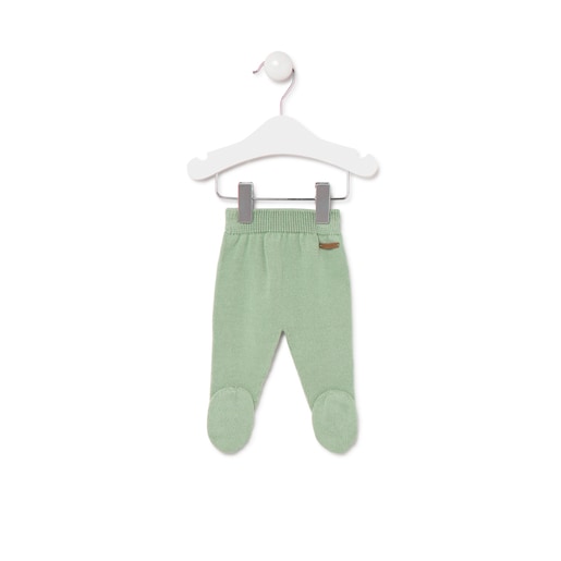 Knitted baby outfit in Tricot mist