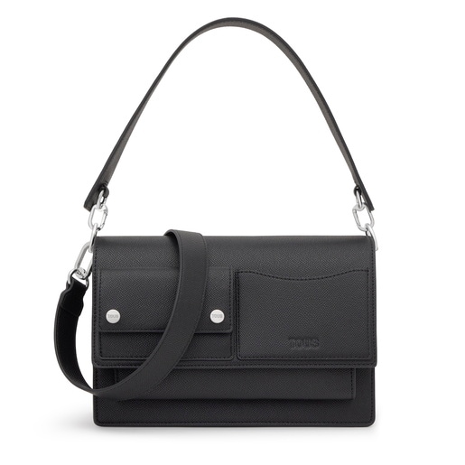 Sac à bandoulière noir moyen TOUS Audree Pockets