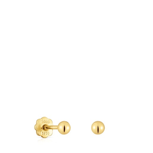 3 mm Ohrringe Basics aus Gold