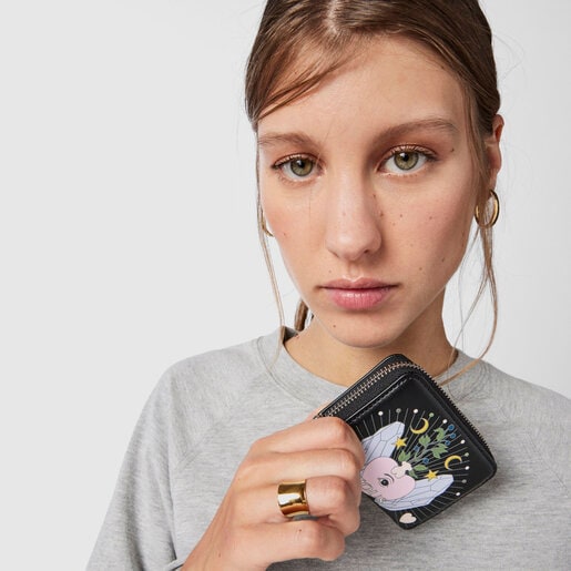 Porte-monnaie TOUS Magic moyen noir et multicolore