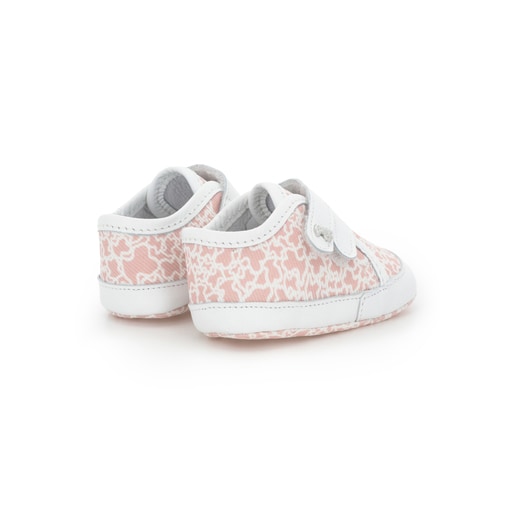 Kaos Mini Run baby canvas sport shoes in pink