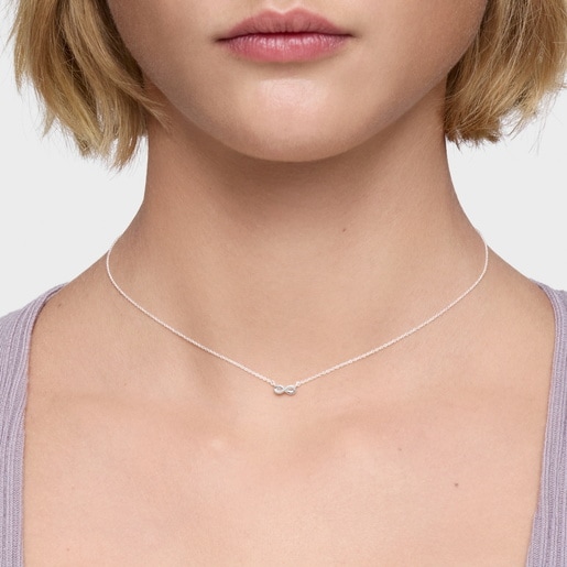 Collar corto infinito de plata TOUS Motivos