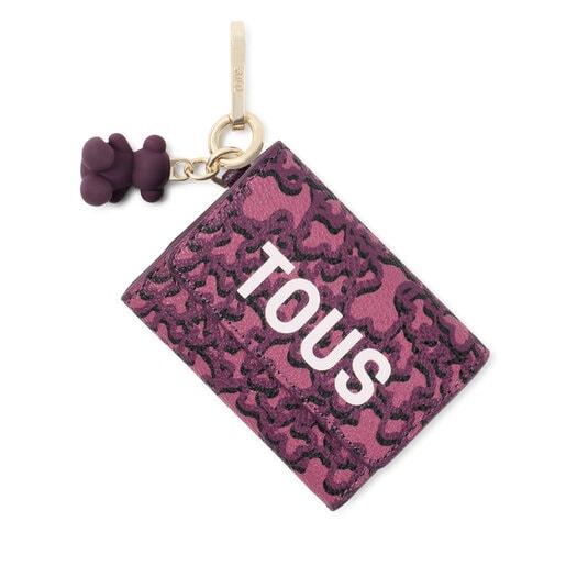 Burgundy-colored Envelope Key ring Kaos Mini Evolution