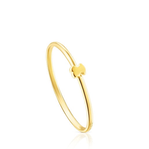 Gold TOUS Cool Joy ring with bear motif