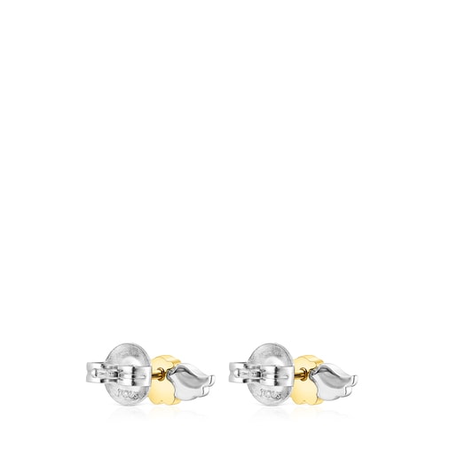 Gold colored IP Steel Fragile Nature Earrings