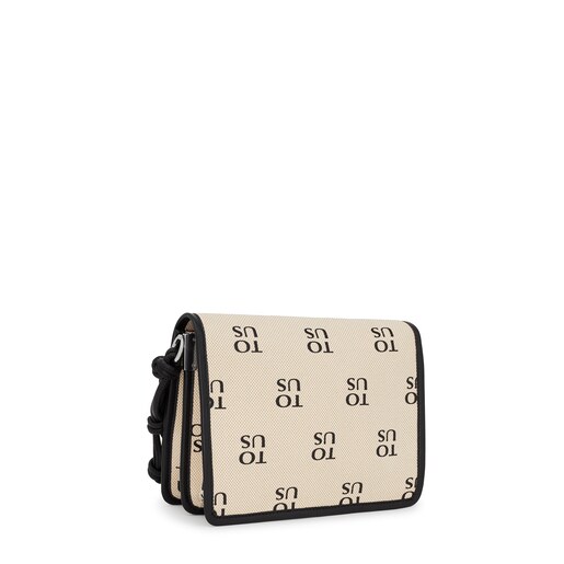 תיק צד TOUS TO-US Audree בגודל בינוני בצבע בז'