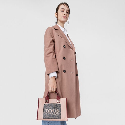 Средняя розовая сумка-shopping Amaya Kaos Icon