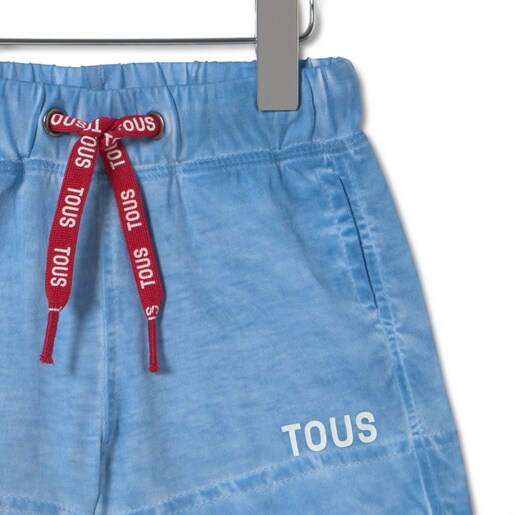 Boys dyed Bermuda shorts in Casual blue