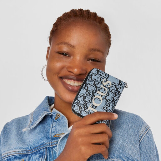 Monedero colgante azul TOUS Kaos Mini Evolution