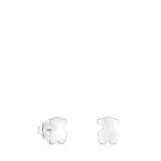 Boucles d'oreilles Bold Motif ourson en argent