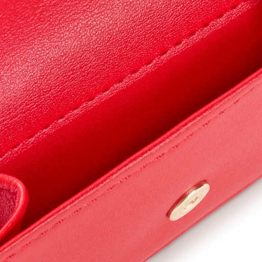 Small red TOUS Funny flap Change purse