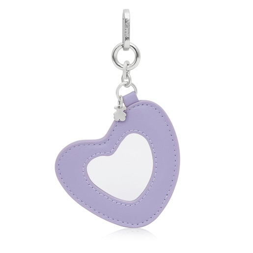 Dark-lilac-colored Key ring Mirror Motifs