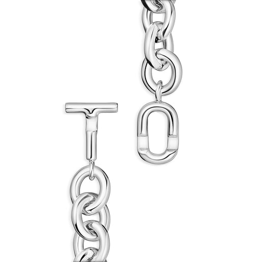 Short 45 cm silver Necklace TOUS MANIFESTO