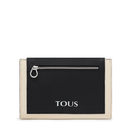 Cartera piel beige y negra TOUS Empire | TOUS