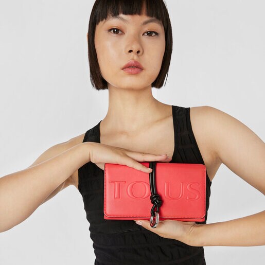 コーラルカラーのウォレット TOUS Cloud