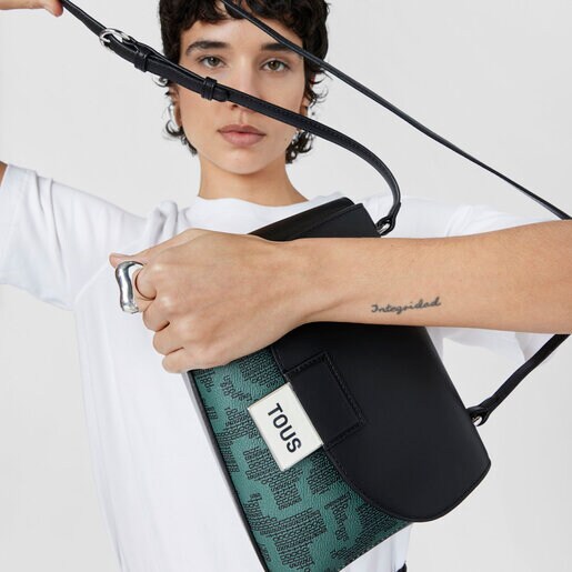 Sac à bandoulière Kaos Pix petit vert