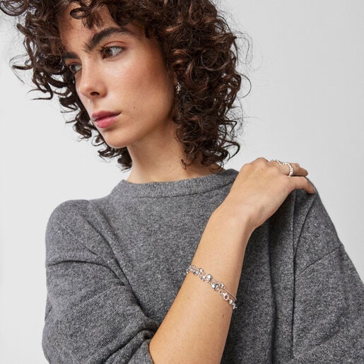 Silver Mini Icons motifs Bracelet