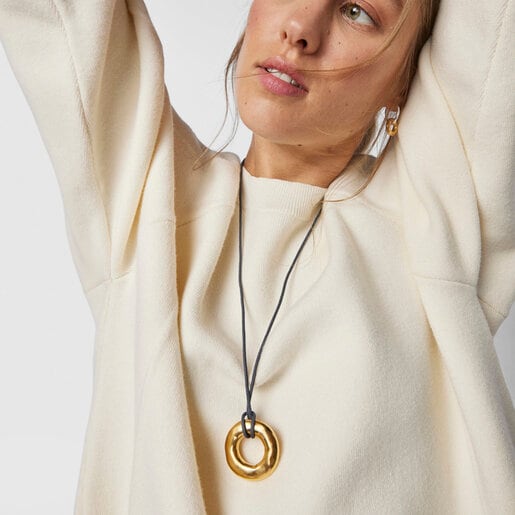 Silver vermeil Luah donut Necklace