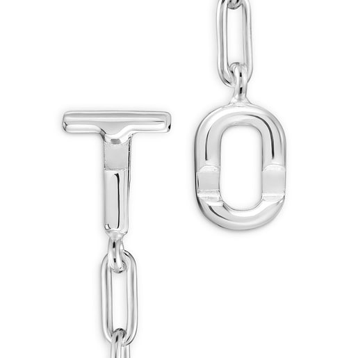 سوار TOUS MANIFESTO بسلسلة متدلية من الفضة