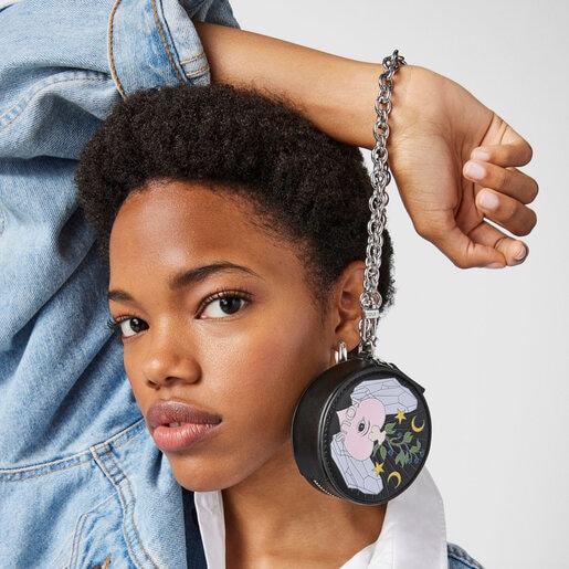 Small black and multicolored TOUS Magic Change purse