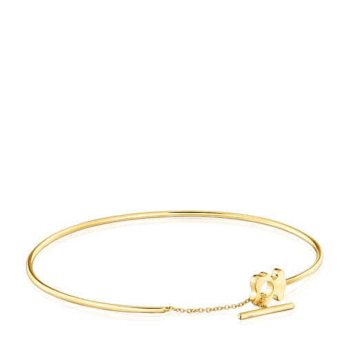 Pulseira escrava em ouro e urso I-Bear