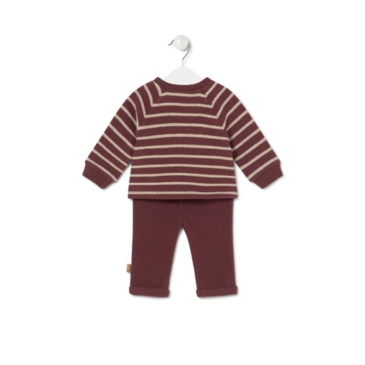 Boys outfit in Garnet maroon