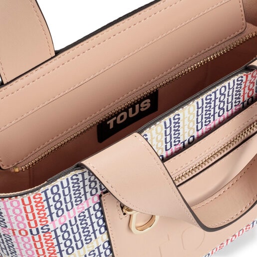 Tote bag piccola TOUS Cecilia beige e rossa