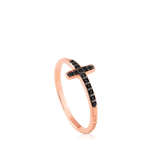 Pink Vermeil Motif Ring with Spinel