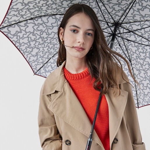 Large beige and black Kaos Icon umbrella