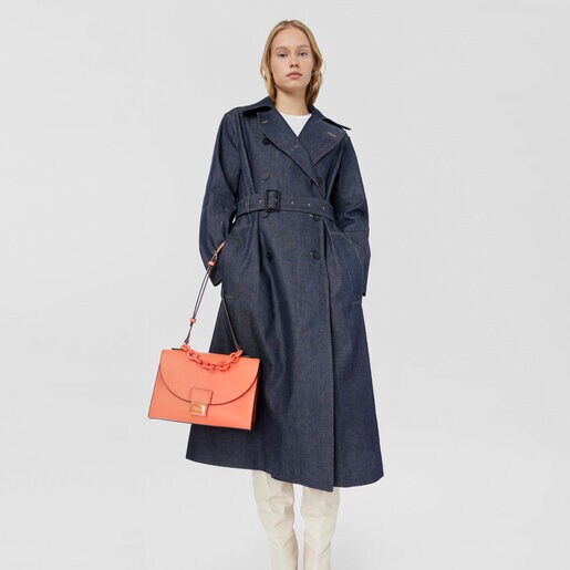 תיק אורבני TOUS Sylvia בינוני בצבע כתום