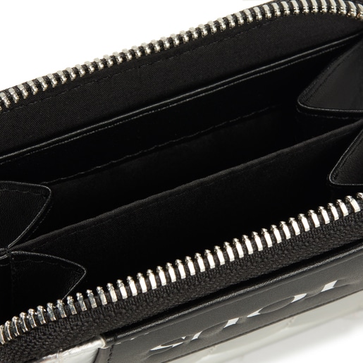 Silver-colored TOUS Empire Padded Hanging change purse