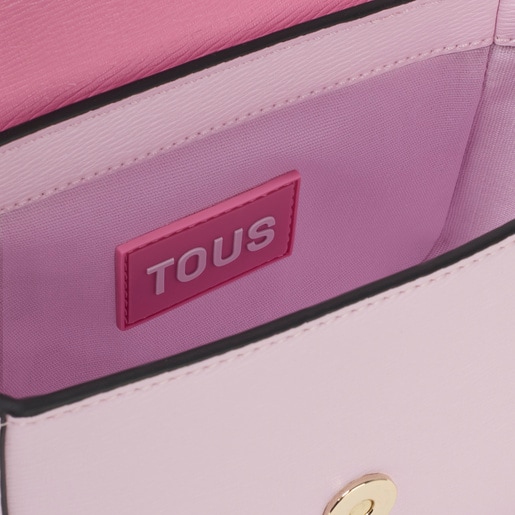 Sac à bandoulière mauve et rose petit TOUS Amanda