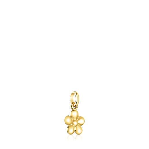 Silver Vermeil Fragile Nature flower Pendant