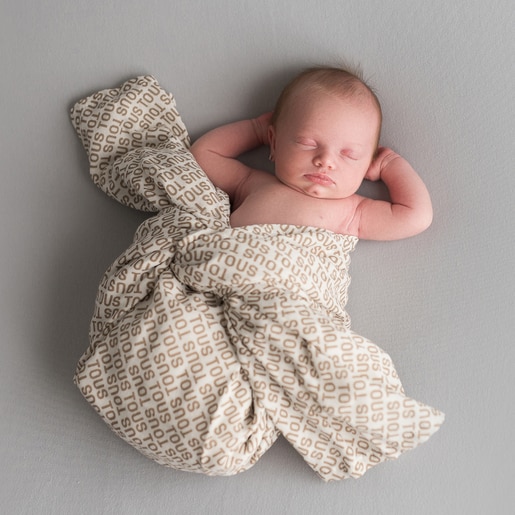 Baby muslin in Muse orange