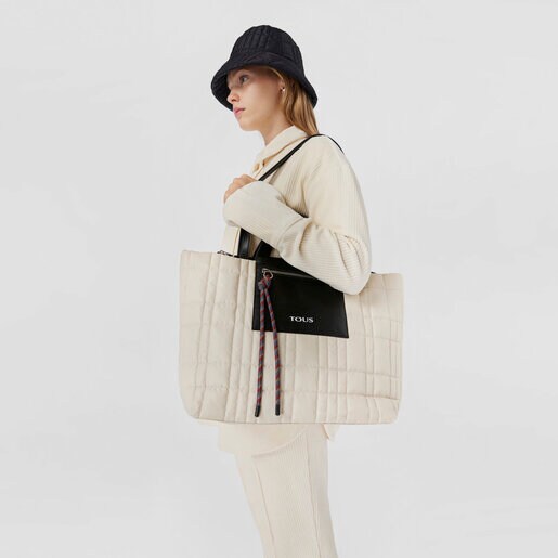 ベージュのラージトートバッグ TOUS Empire Padded