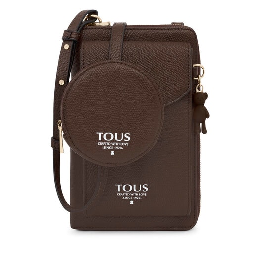 Brown TOUS Funny Hanging phone pouch with wallet