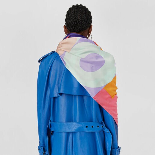 レッドのポリエステル製スカーフ TOUS Mimic