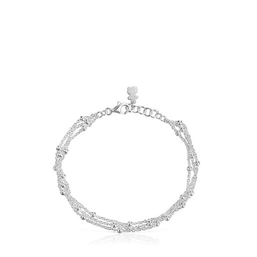 Silver triple Chain bracelet TOUS Basics