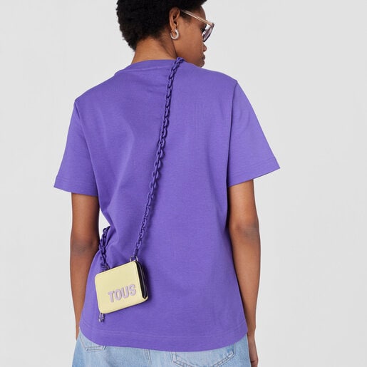 イエローのハンギング・コインパース TOUS Carol