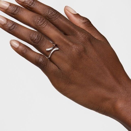 Anillo abierto de plata TOUS Motivos