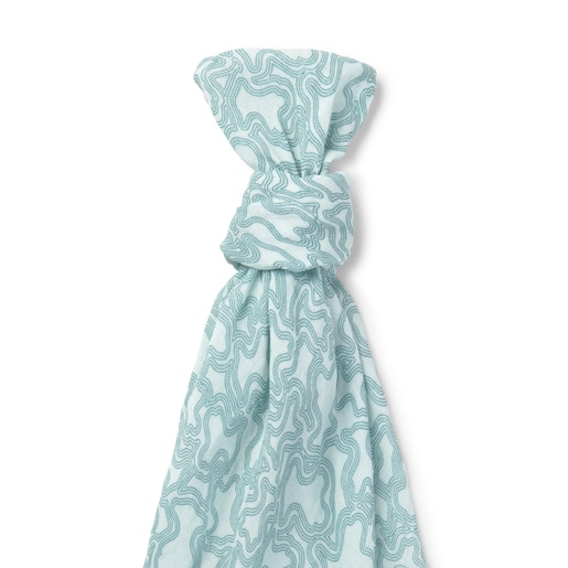 Baby muslin in Muse green