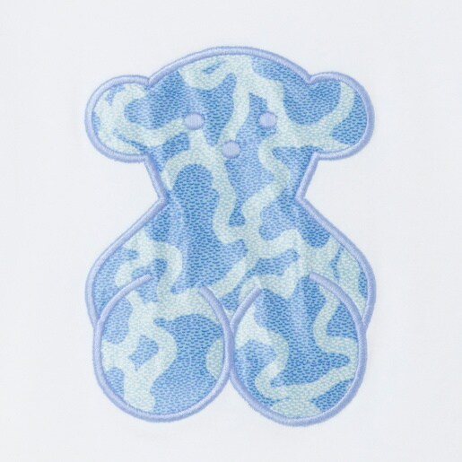 Beach t-shirt in Kaos blue