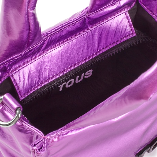 حقيبة ميني واسعة باللون الأرجواني من التشكيلة TOUS Party