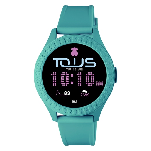 Fusión ir de compras rima Reloj smartwatch Smarteen Connect con correa de silicona verde | TOUS