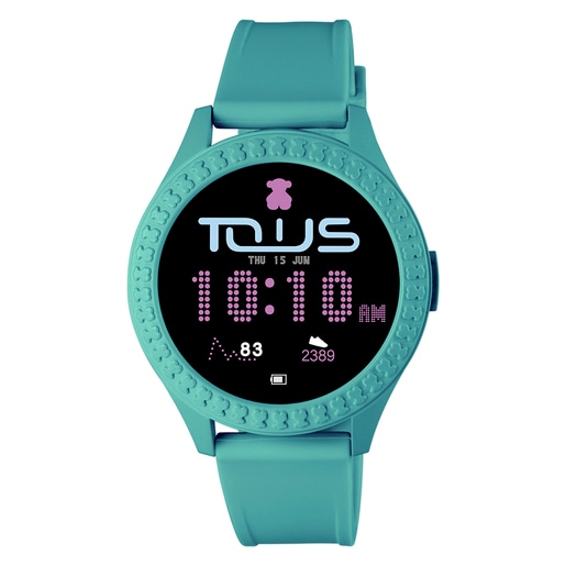 Smarteen Connect Watch with green silicone strap | TOUS