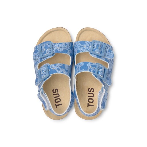 Baby sandals in Run blue